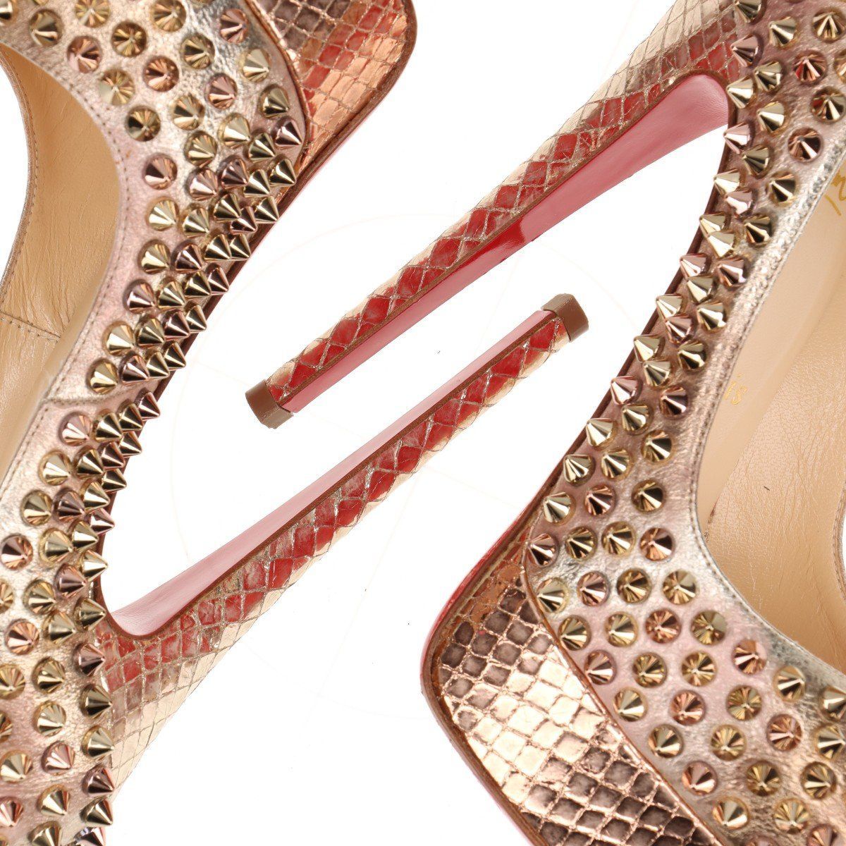 Christian Louboutin クリスチャンルブタン LADY PEEP SPIKES 150 