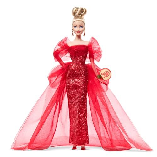 新品 バービー(Barbie) マテル80周年記念アニバーサリードール ブロンド シグネチャー BLACK きせかえ人形・ハウス ままごと・ごっこ遊び バービー人形 6歳から レッド JBJ17 8,462円