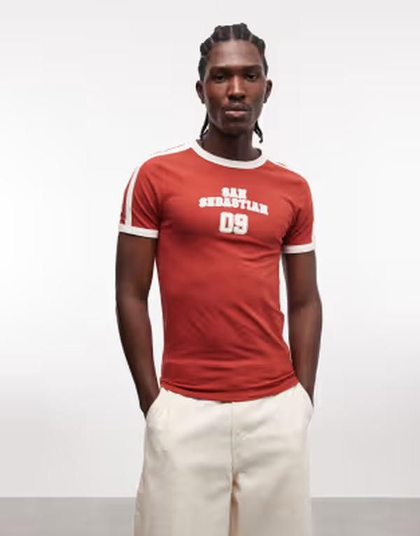 エイソス メンズ トップス Tシャツ グラフィック DESIGN muscle ringer