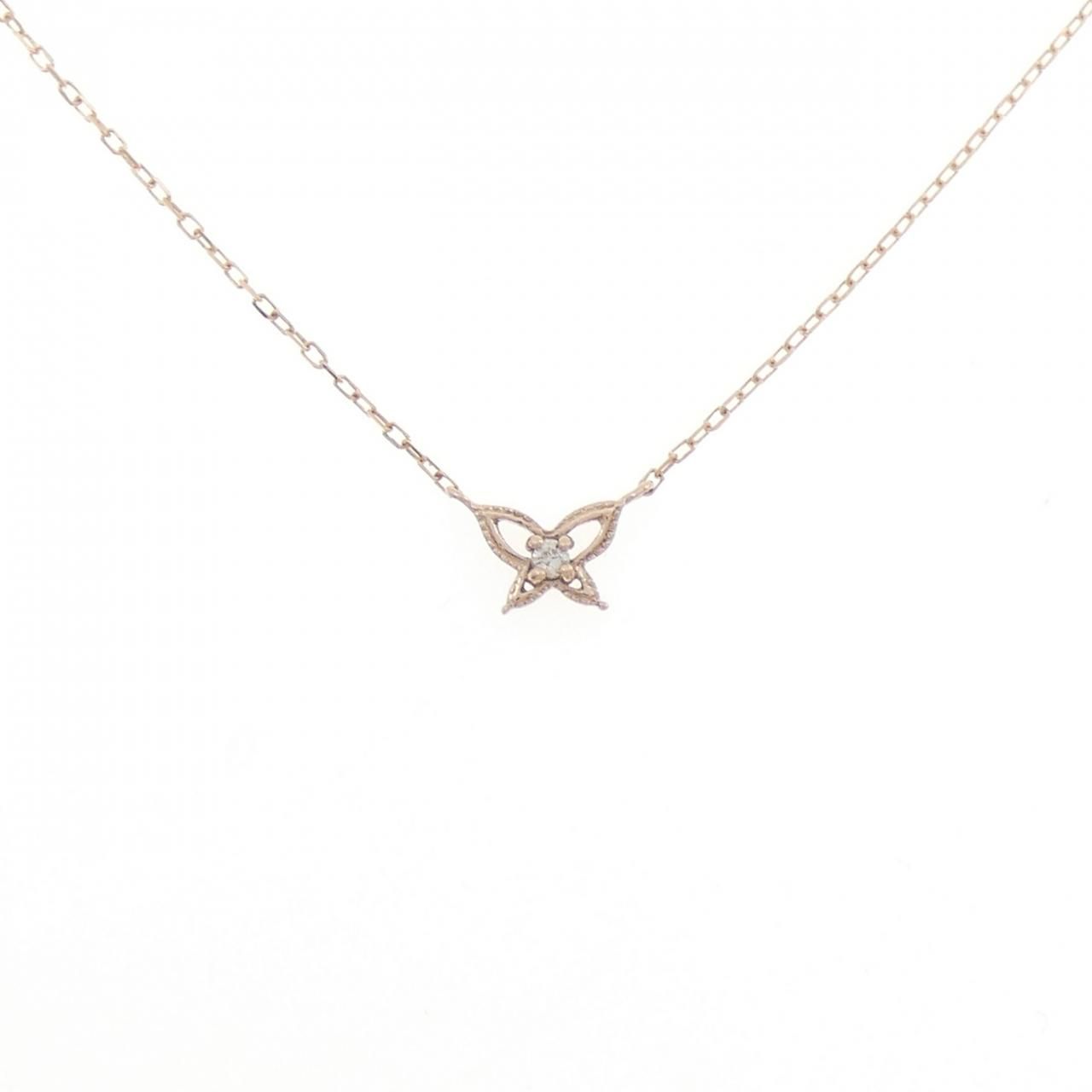 K10PG ダイヤモンド ネックレス 0.02CT - メルカリ