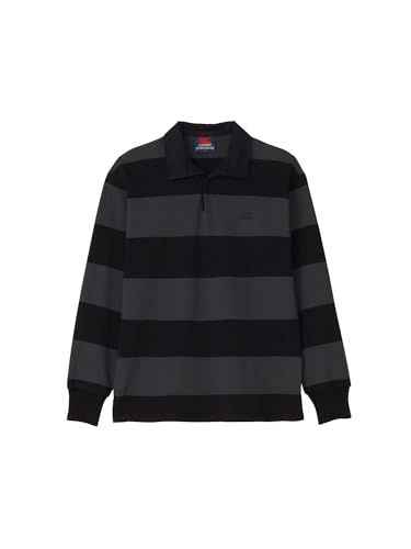 新品 [カンタベリー] ラガーシャツ L/S NZ TYPE RUGBY JERSEY K_ブラック S
