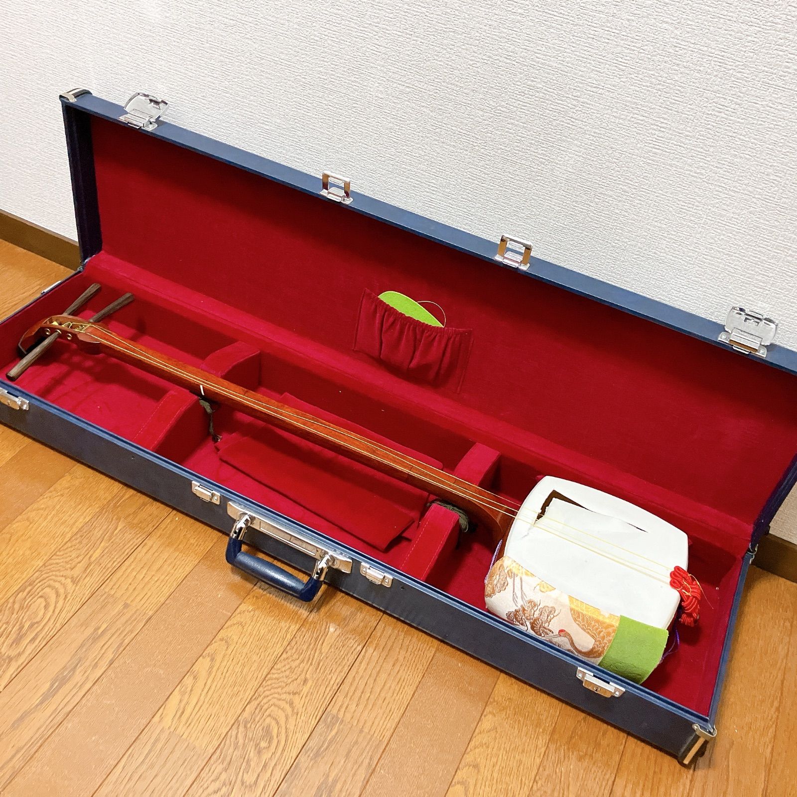 三味線 全長約97cm ハードケース付き 和楽器 【公式通販】