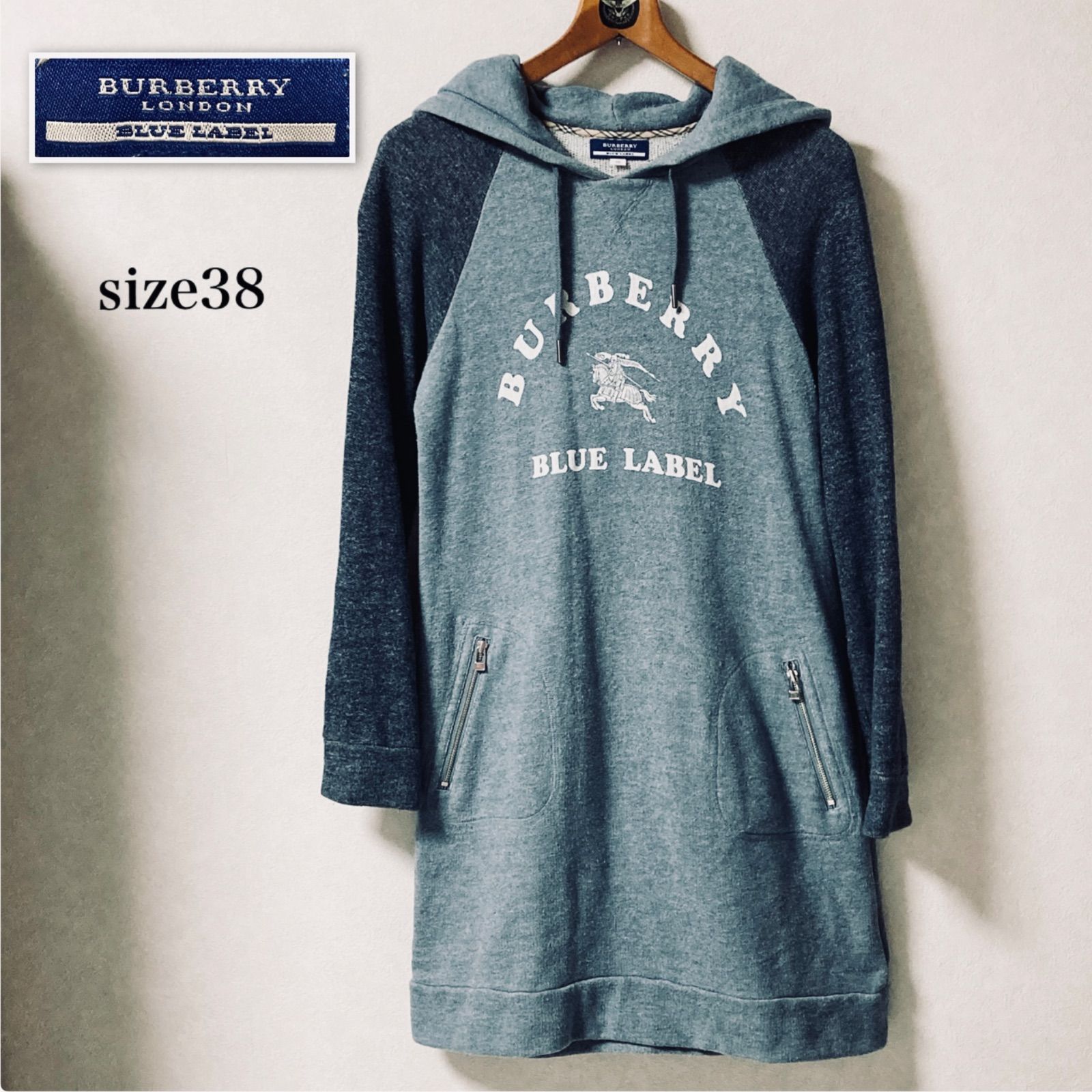 BURBERRY BLUE LABEL バーバリーブルーレーベル パーカーワンピース 