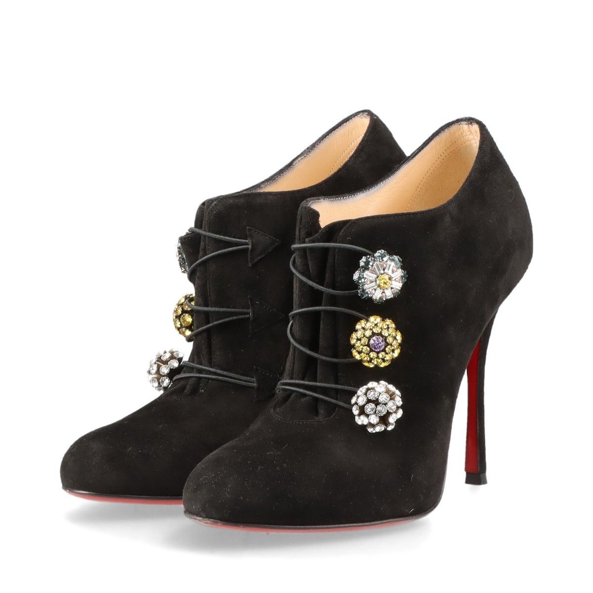 Christian Louboutin クリスチャンルブタン ビジュー スエード Christian Louboutin クリスチャンルブタン ビジュー スエード