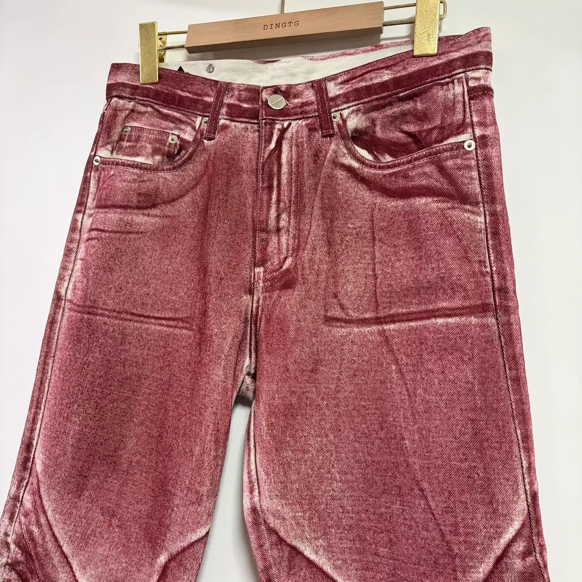 メンズ 0 KANGJUNGSEOK x JIP jeans バーガンディ パンツ