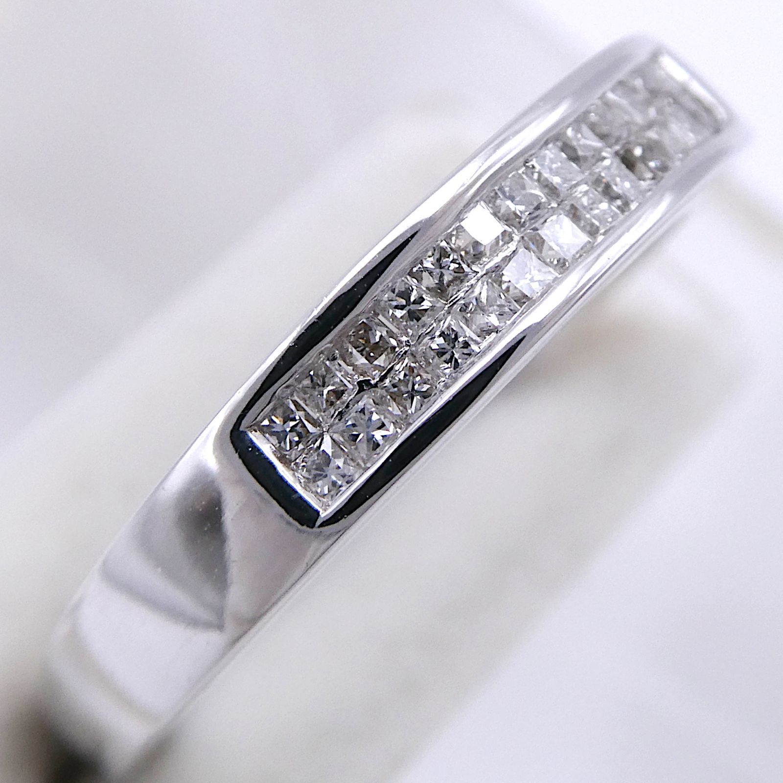 リング K18WG ダイヤモンド0.25ct ミステリーセッティング 12号 リング K18WG ダイヤモンド0.25ct ミステリーセッティング 12号