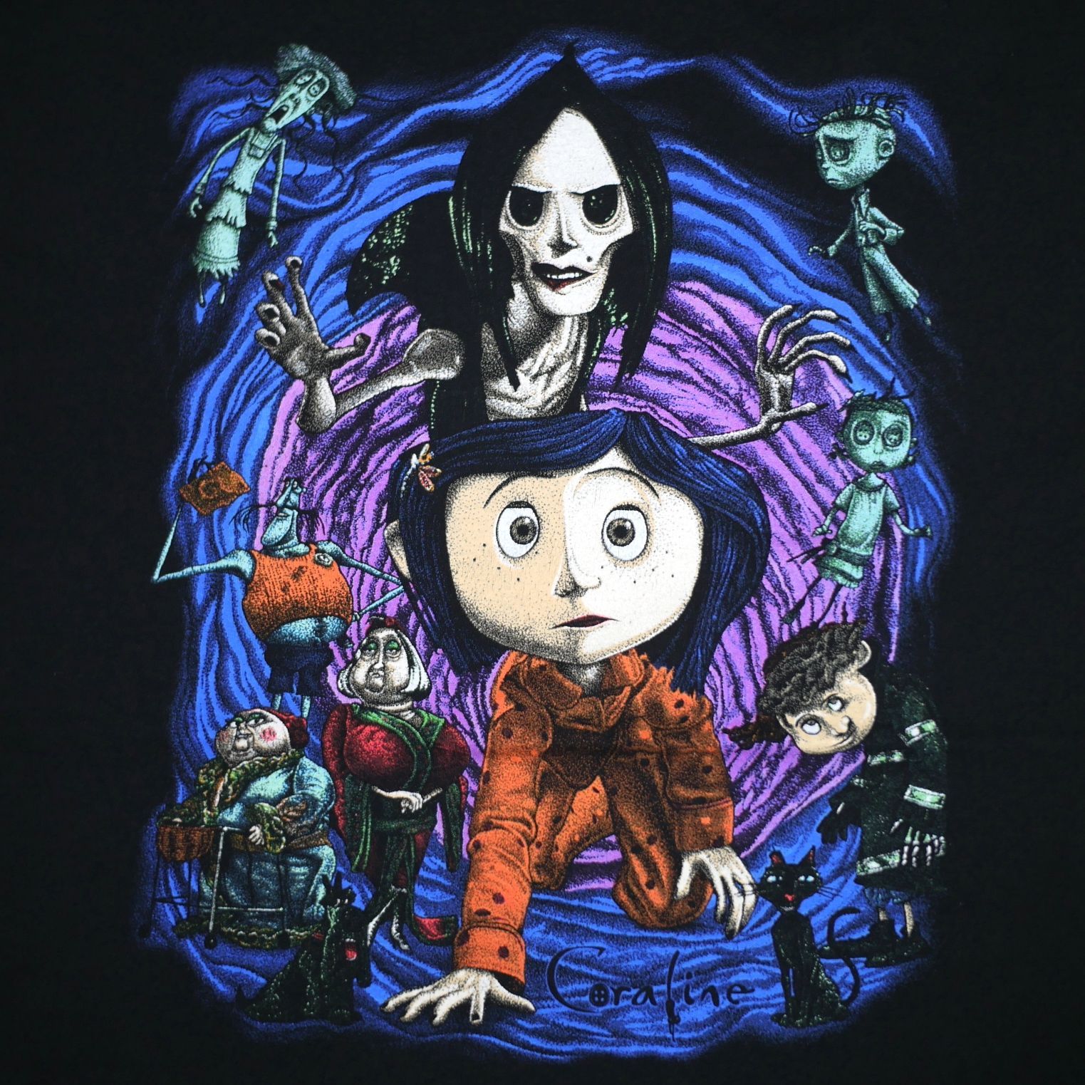 2XL】アニメ 映画 コララインとボタンの魔女 Tシャツ Laika ライカ