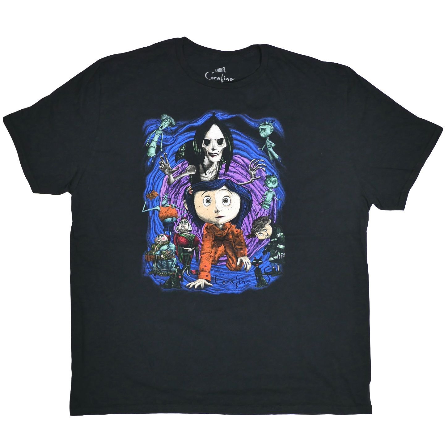 2XL】アニメ 映画 コララインとボタンの魔女 Tシャツ Laika ライカ