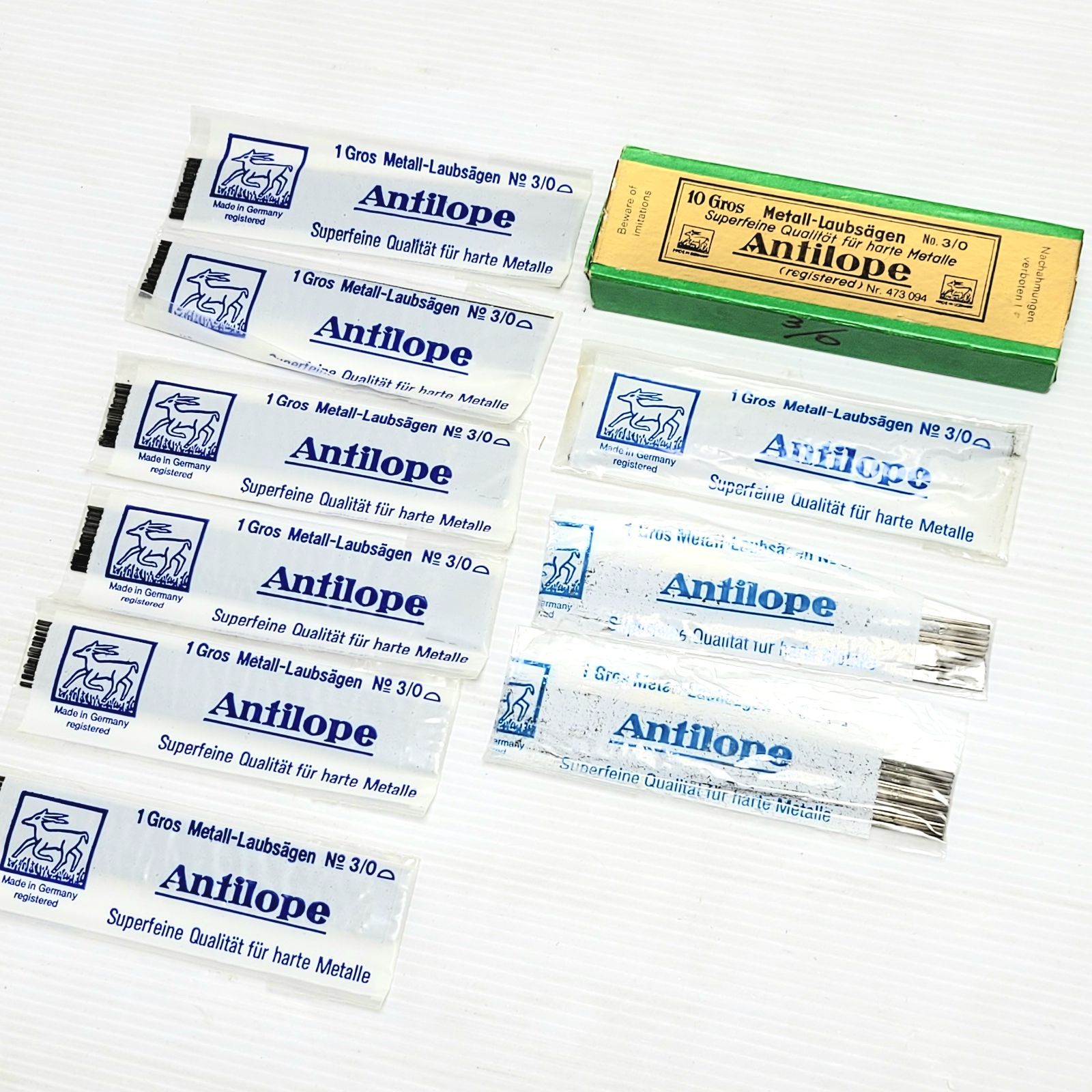 【現状品】Antilope アンチロープ 糸鋸刃 No.3/0 9袋