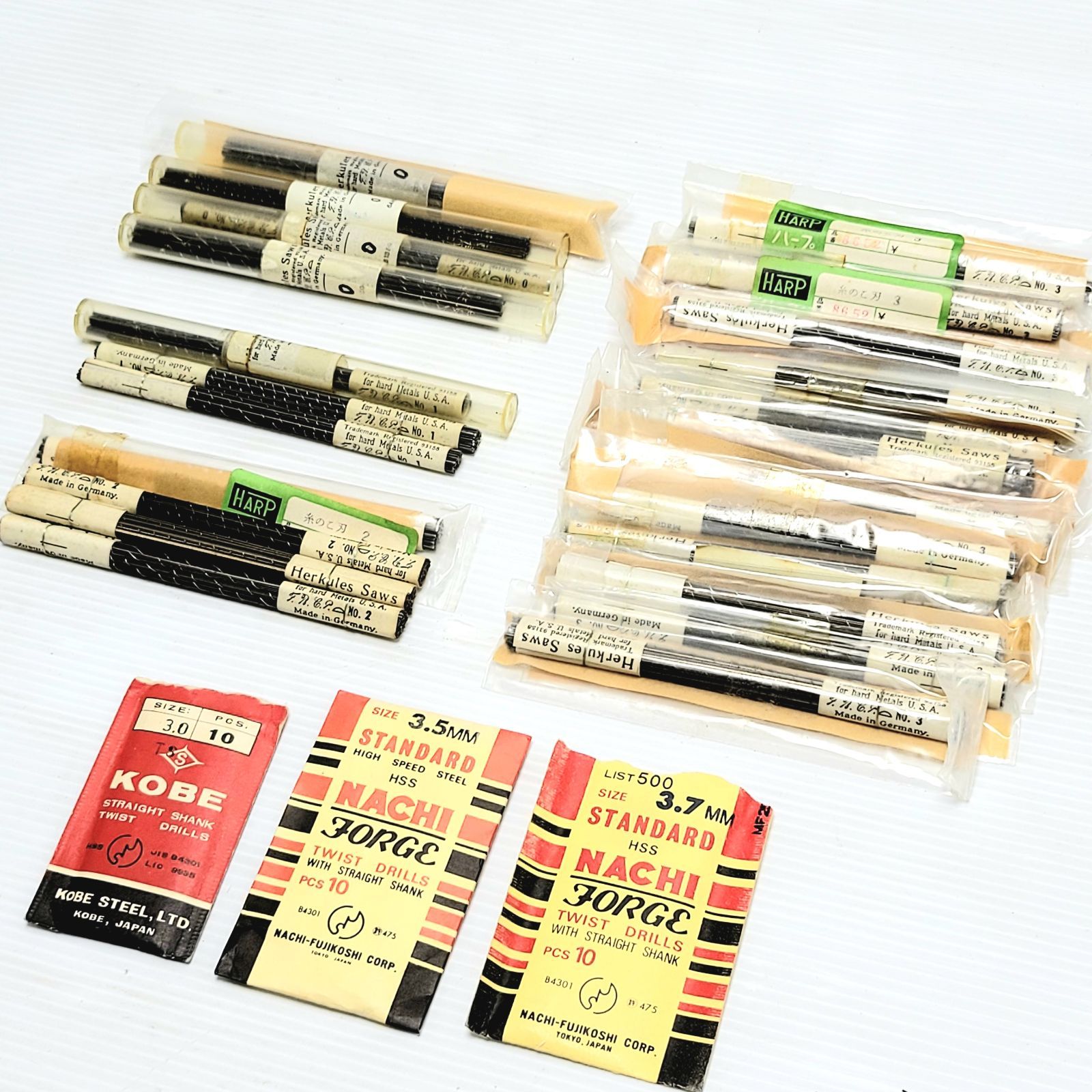 【現状品】Herkules ヘラクレス 糸鋸刃 & NACHI KOBEドリル セットC