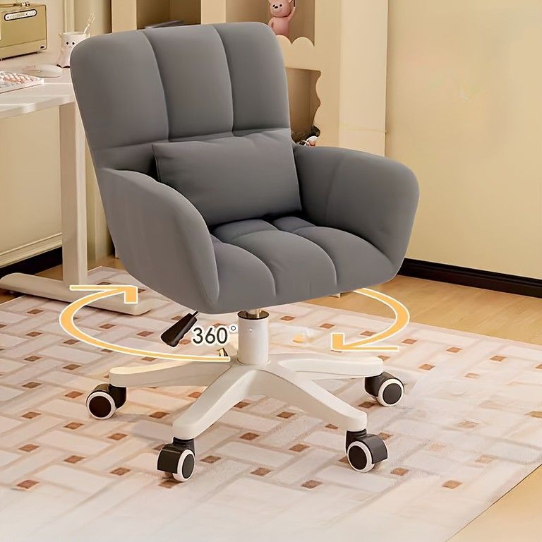  人間工学 低反発シート＆背もたれ オフィスチェア 高さ調整 360回転 デスクチェア ピンク 金属|プラスチックフレーム ホームオフィス|寮|寝室に フットレスト付きゲーミング オフィスチェア ワークチェア 椅子 チェア