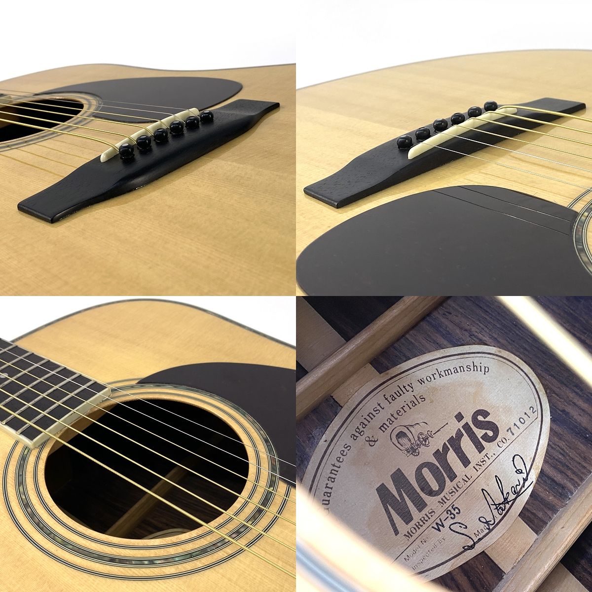Morris モーリス W-35 ナチュラル アコギ アコースティックギター 
