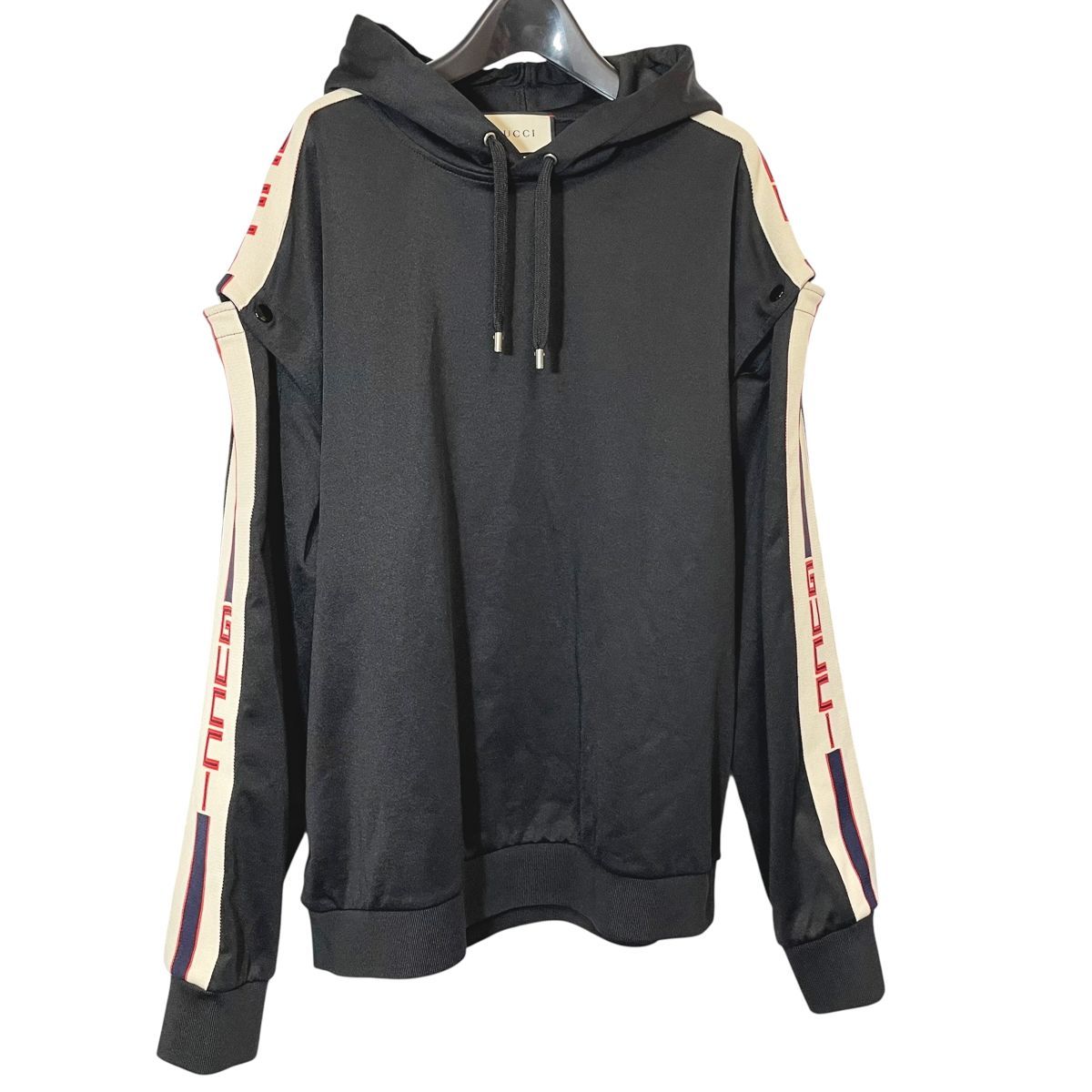 中古】GUCCI グッチ テクニカルジャージー アームチェンジ パーカー 