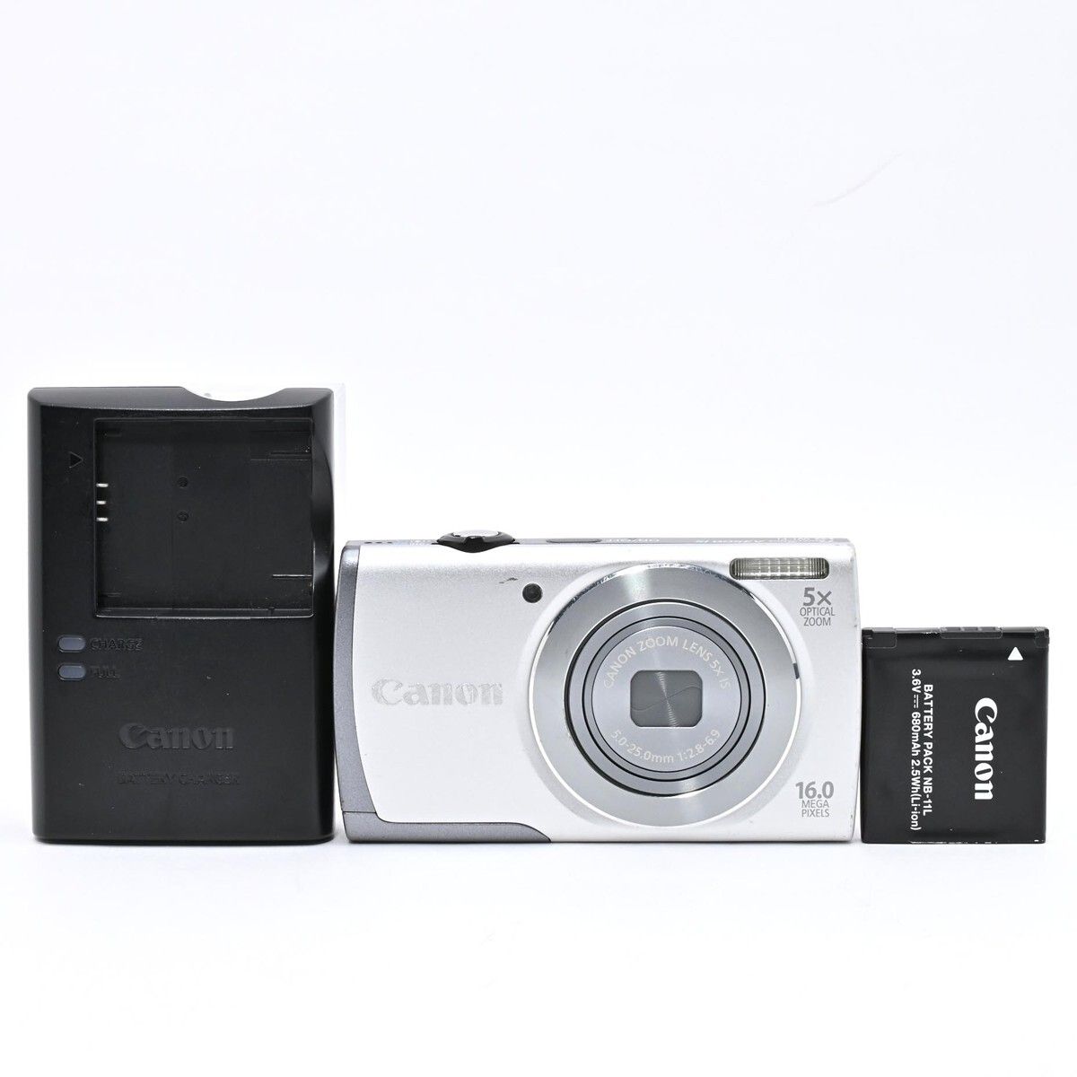 1274＜良品＞ Canon デジタルカメラ PowerShot A3500 IS シルバー 