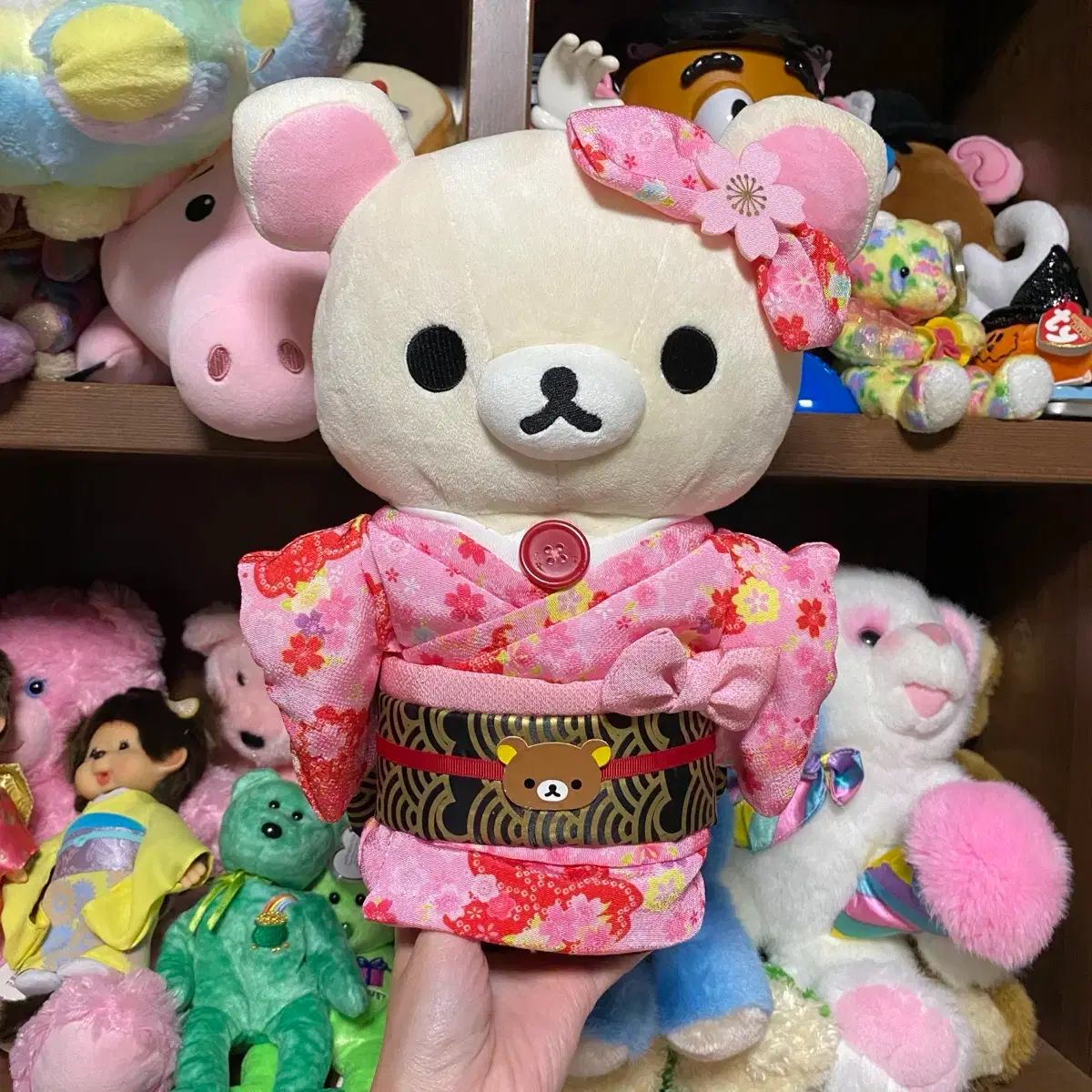 新作，得価】 桜 さくら コリラックマ 着物 人形