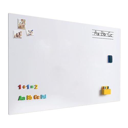 新品 TidySpace ホワイトボードシート 子供用 複数サイズオプション 貼ってはがせる ホワイトボード 壁に貼る おしゃれ おえかきボード マグネット付きの物を取り付け可能 大型サイズ 90×120cm 黒板シート 会議室 保育園 学校 オフィスメモ 教