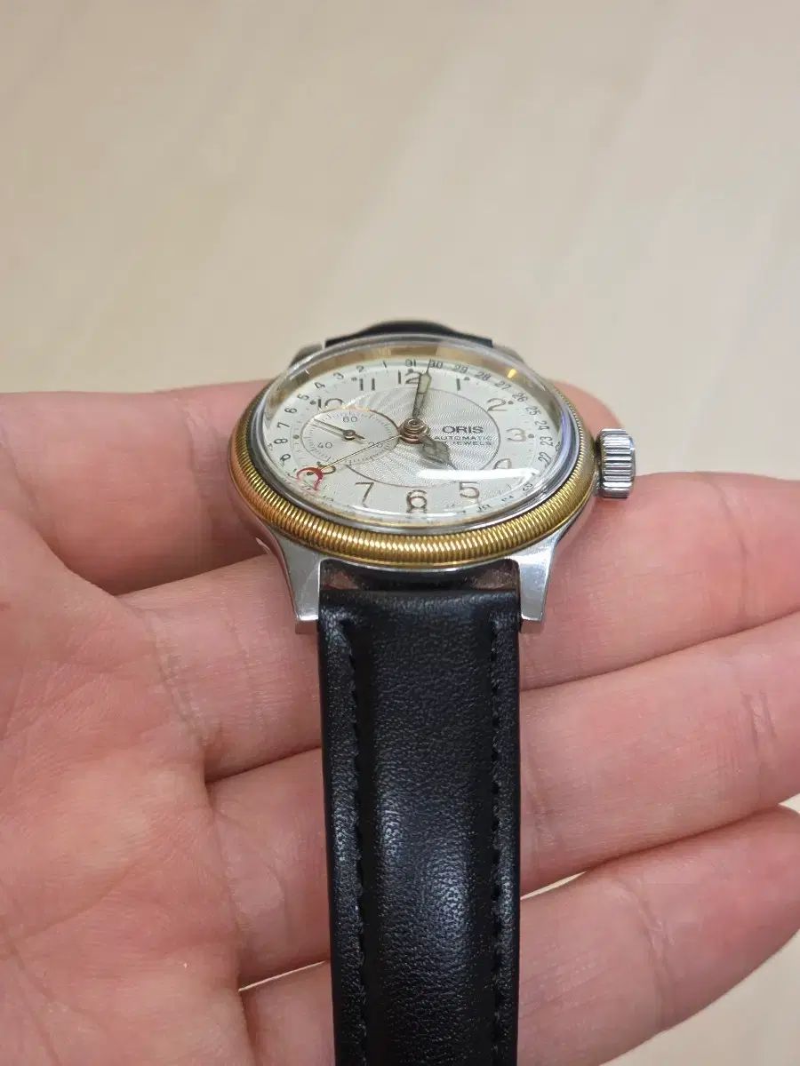  ORIS ポインターデイト 7462 スモールセコンド オフィスカジュアル 自動巻き時計 腕時計(アナログ)