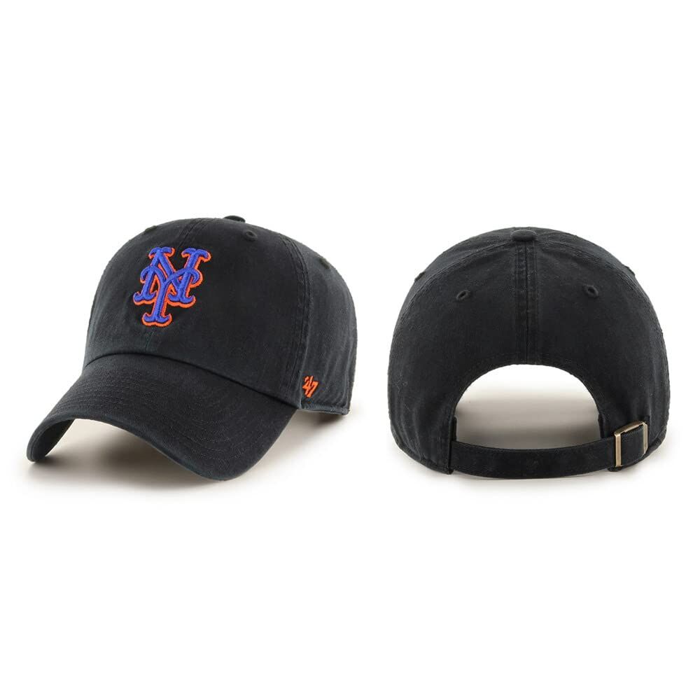 新品 '47 BRAND NEW YORK METS '47 CLEAN UP BLACK/ブラック ニューヨークメッツ 6パネルキャップ 帽子