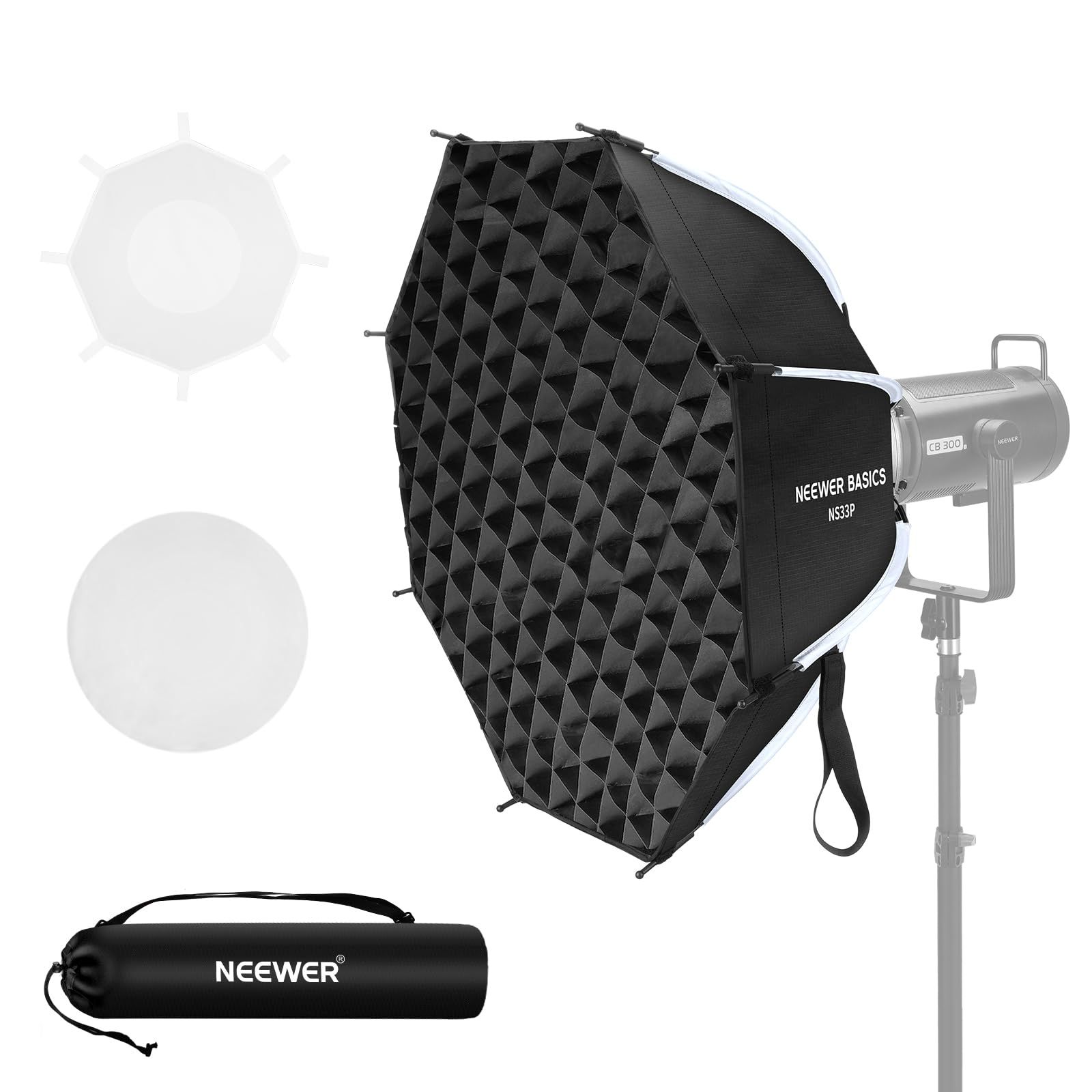 カメラ 新品 NEEWER BASICS 65cm 八角形ソフトボックス クイック