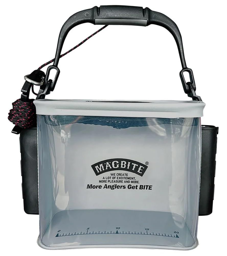 新品 マグバイト(Magbite) アクアライブバケツ グレー MBT08