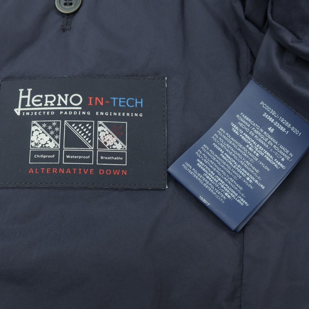 中古】ヘルノ Herno IN-TECH ナイロンポリウレタン 中綿入り