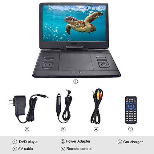 キッチン・食器 YOOHOO ポータブルDVDプレーヤー14.1インチ 液晶