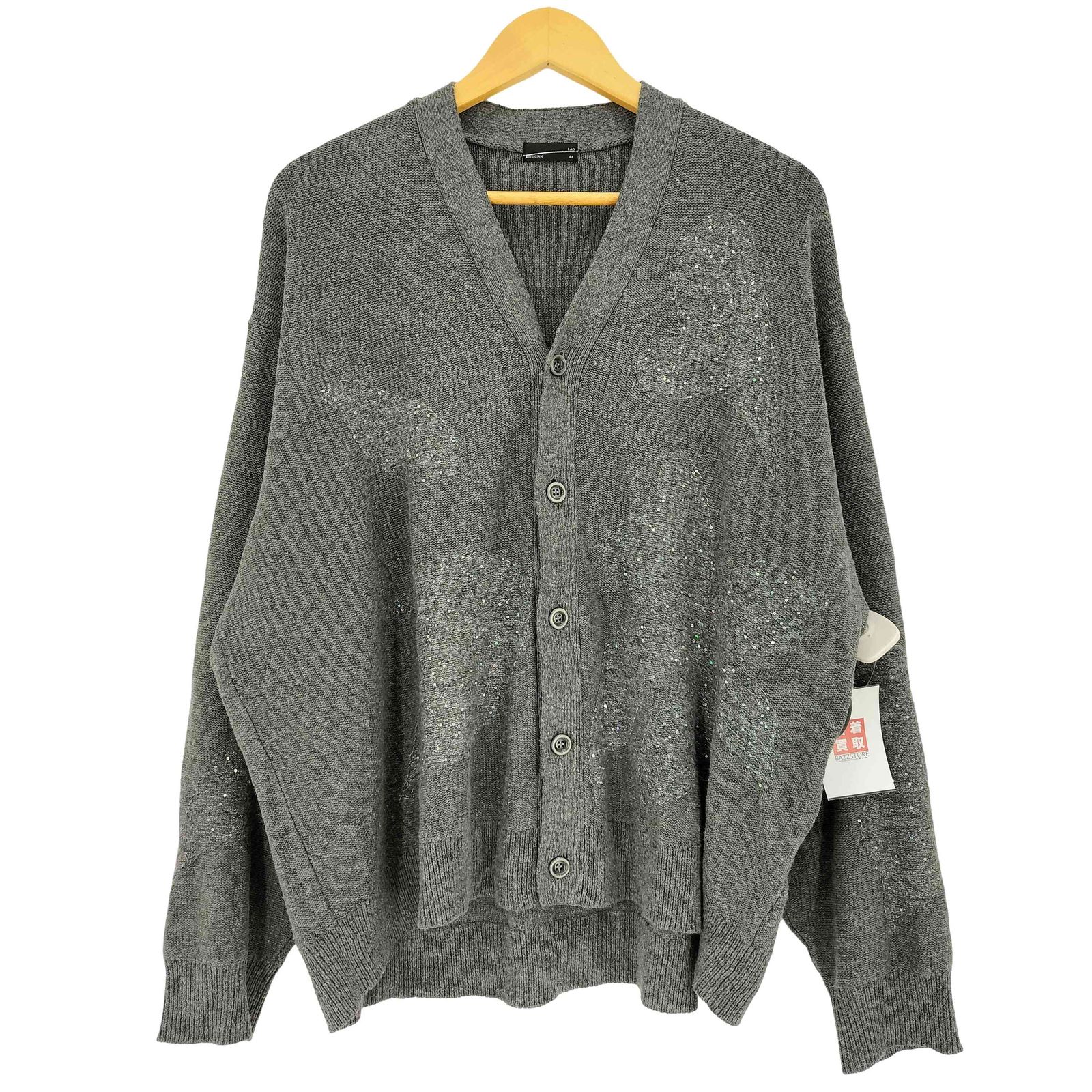 ラッドミュージシャン LAD MUSICIAN 24aw SEQUIN LEAF CARDIGAN メンズ 