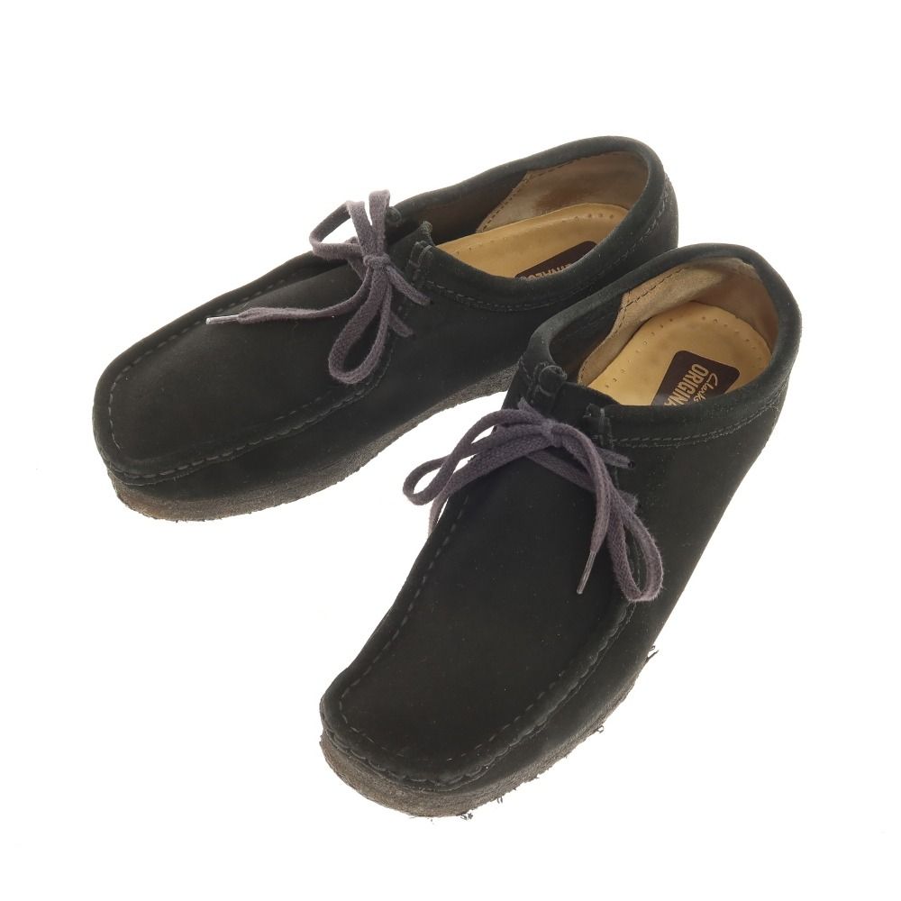 CLARKS Clarks Wallabee ブラックスエード UK6 25cm 美品 ORIGINALS