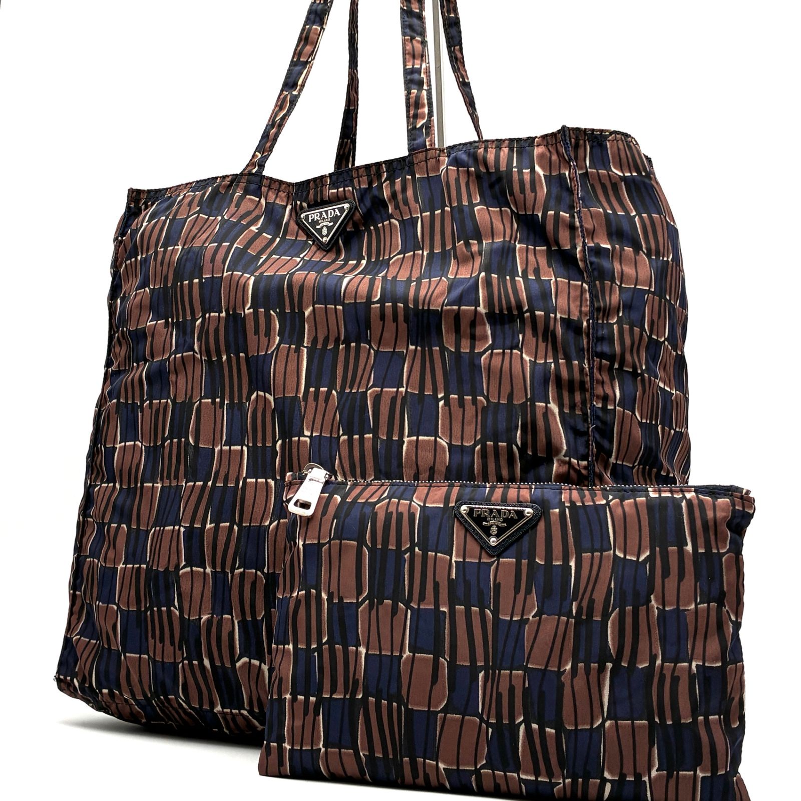 極美品 PRADA プラダ エコバッグ トートバッグ テスート ナイロン