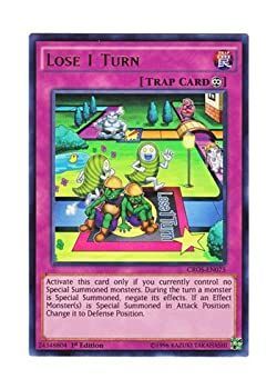 【中古-非常に良い】 遊戯王 英語版 CROS-EN075 Lose 1 Turn 一回休み (ウルトラレア) 1st Edition