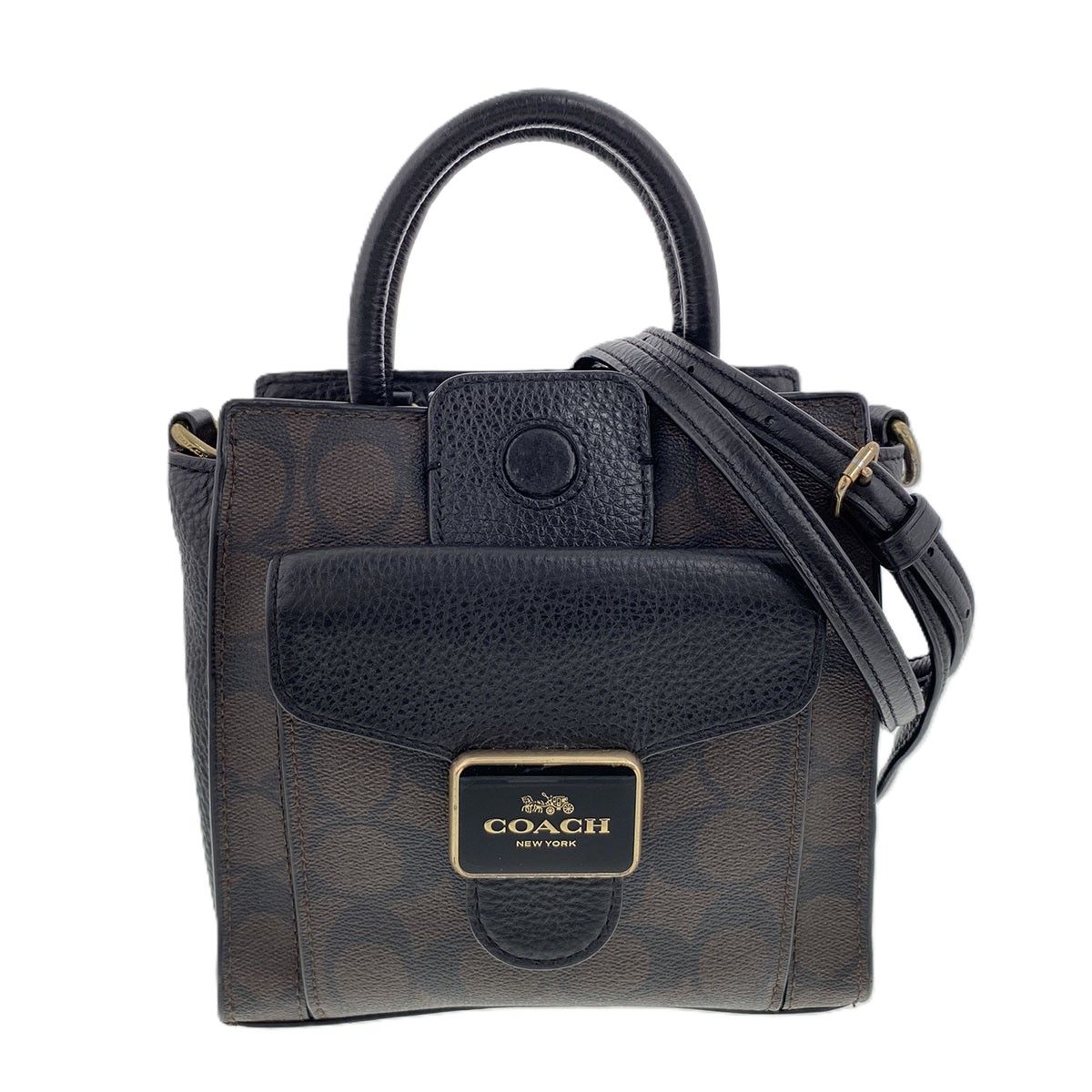 バッグ COACH コーチ 2WAY ミニ ペッパー クロスボディ シグネチャー 