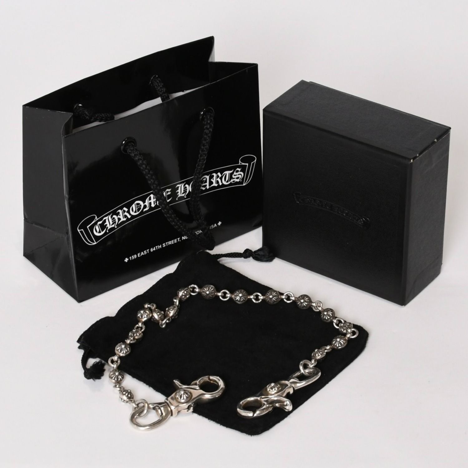 極美品 CHROME HEARTS クロムハーツ クロスボール ショート ウォレット 