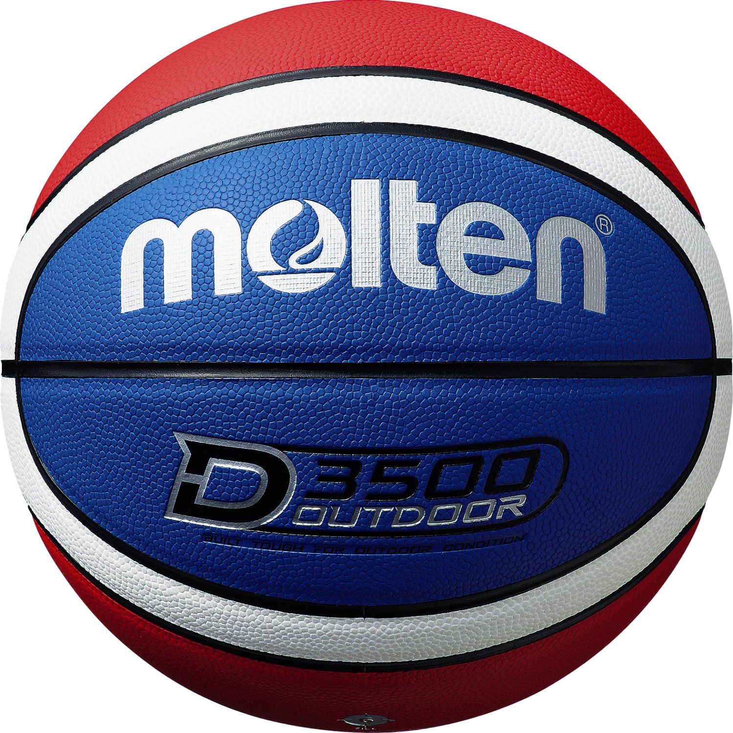 新品 モルテン(molten) バスケットボール D3500 B6D3500-C 青×赤×白