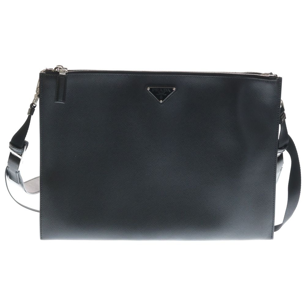 PRADA (プラダ) サフィアーノレザー 2way ショルダーバッグ クラッチ 