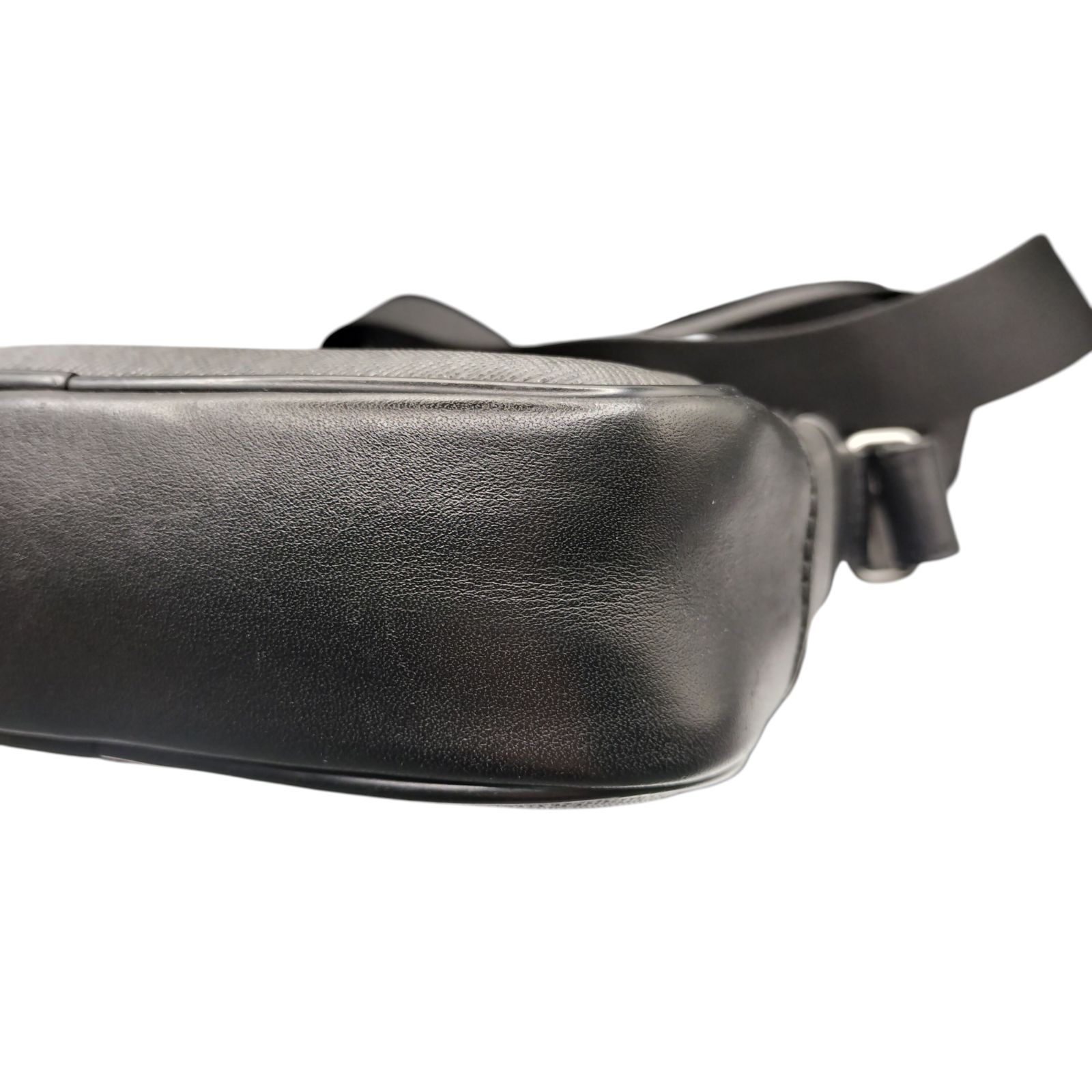 dunhill ダンヒル ウィンザー PVC レザー ショルダーバッグ ブラック 