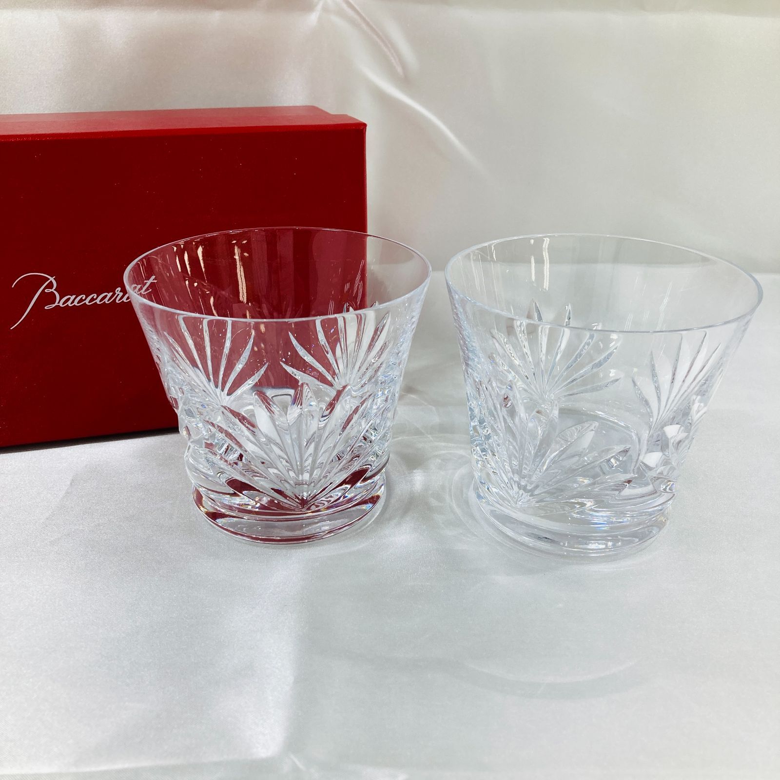 Baccarat クリスタル カットグラス 2個セット 【公式通販】
