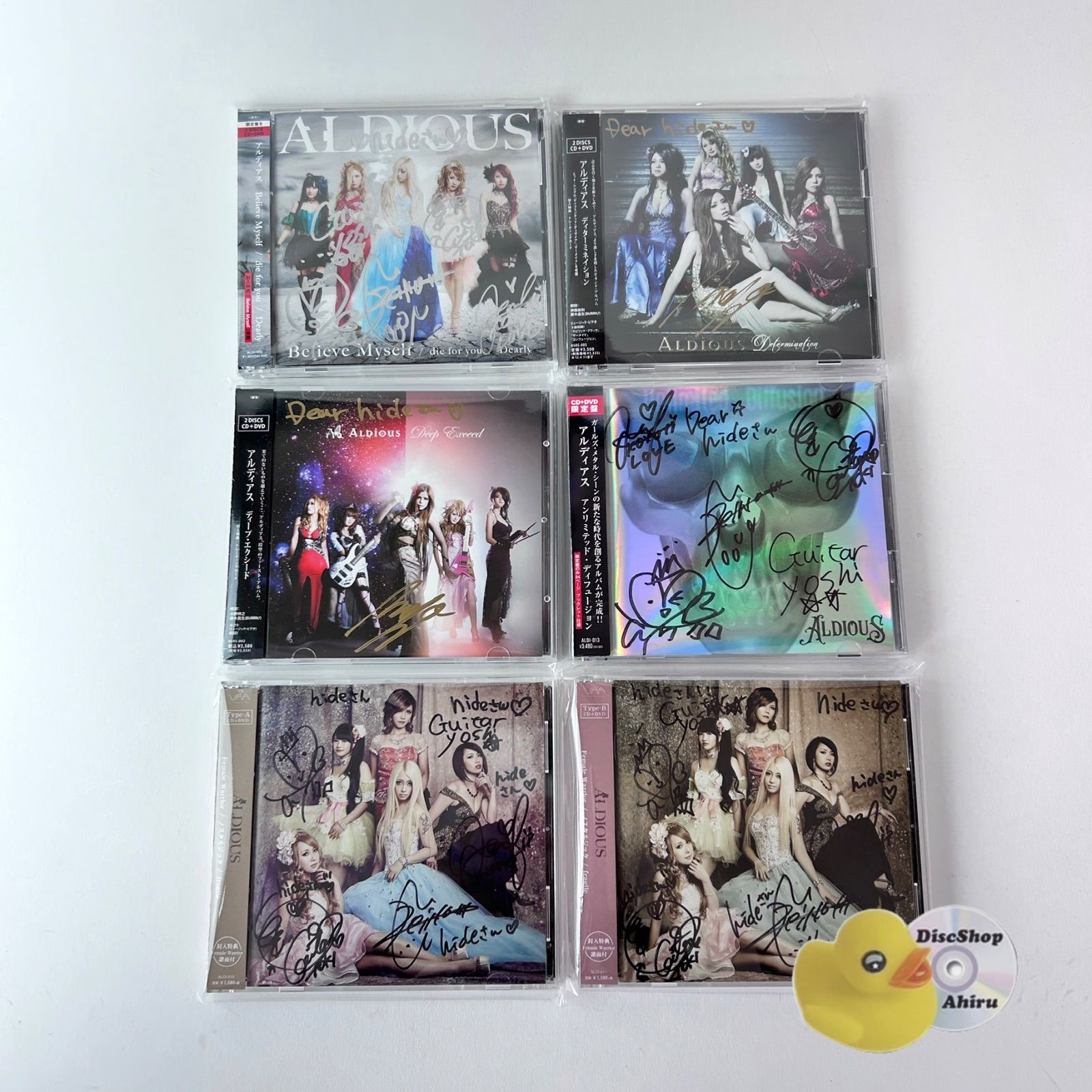 直筆サイン入り] ALDIOUS（アルディアス）CD6本セット（全CD帯付き