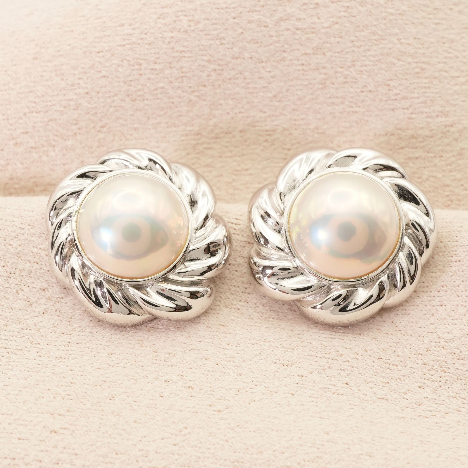 美品 田崎真珠 シルバー マベパール イヤリング/25-760S - メルカリ