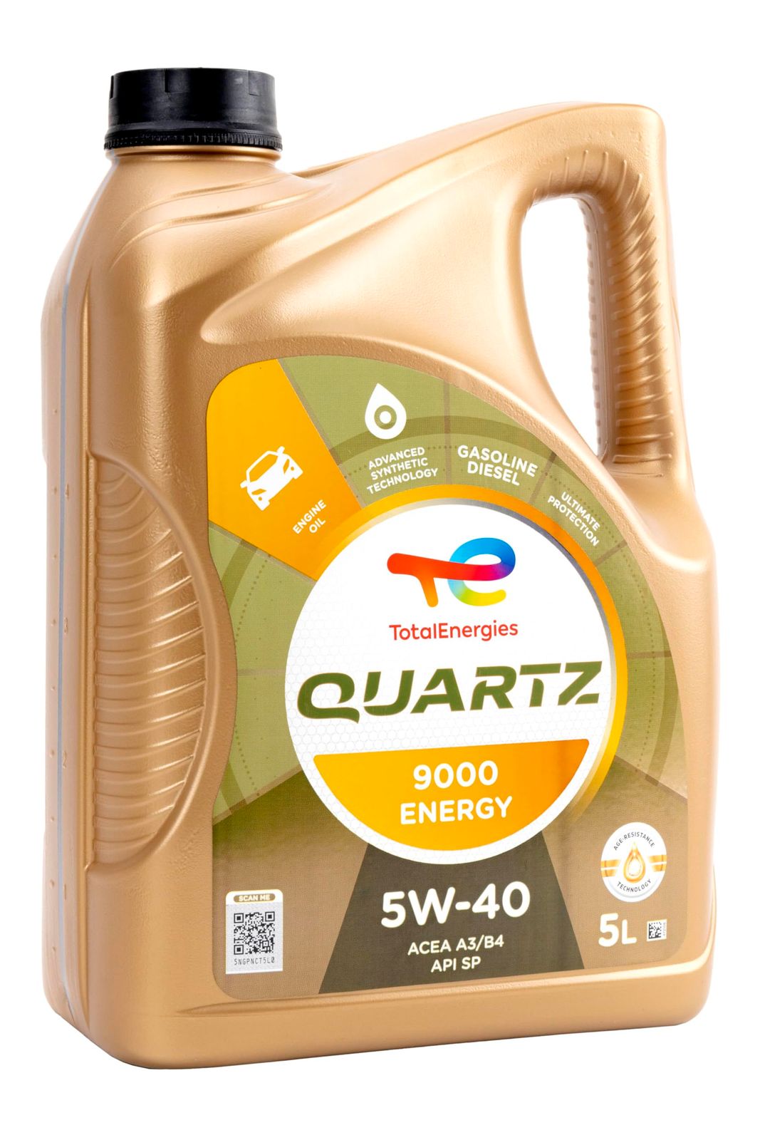 新品 TOTAL ( トタル ) エンジンオイル【QUARTZ 9000 ENERGY】5W-40 5L 156812【HTRC3】
