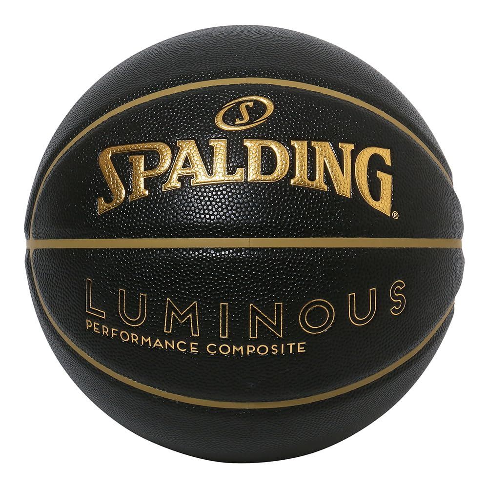 新品 SPALDING スポルディング ルミナス コンポジット ブラック×ゴールド 7号球 77-847Jバスケ バスケットボール