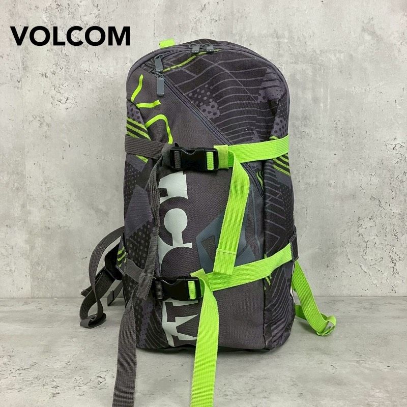 VOLCOM ボルコム リュック バックパック デイパック グレー 蛍光 