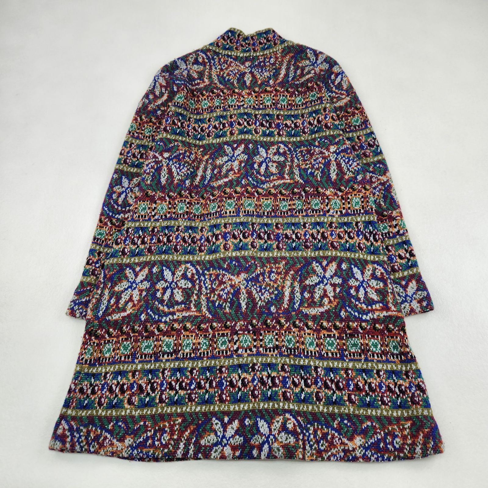 美品 MISSONI ロングコート ニット 総柄 オレンジタグ マルチ 美品 MISSONI ロングコート ニット 総柄 オレンジタグ マルチ