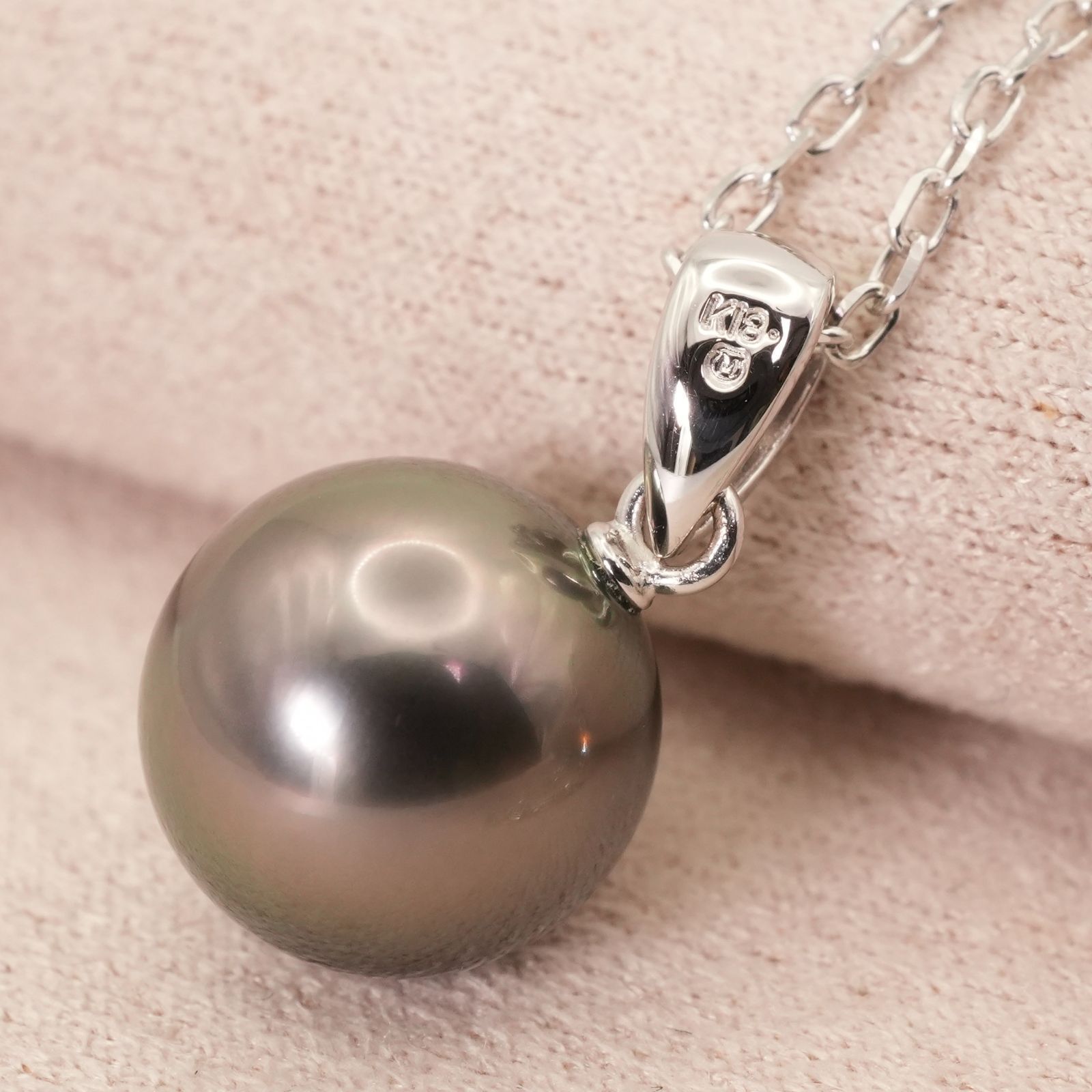 美品 ミキモト K18WG 黒蝶真珠 ネックレス パール/25-512S - メルカリ