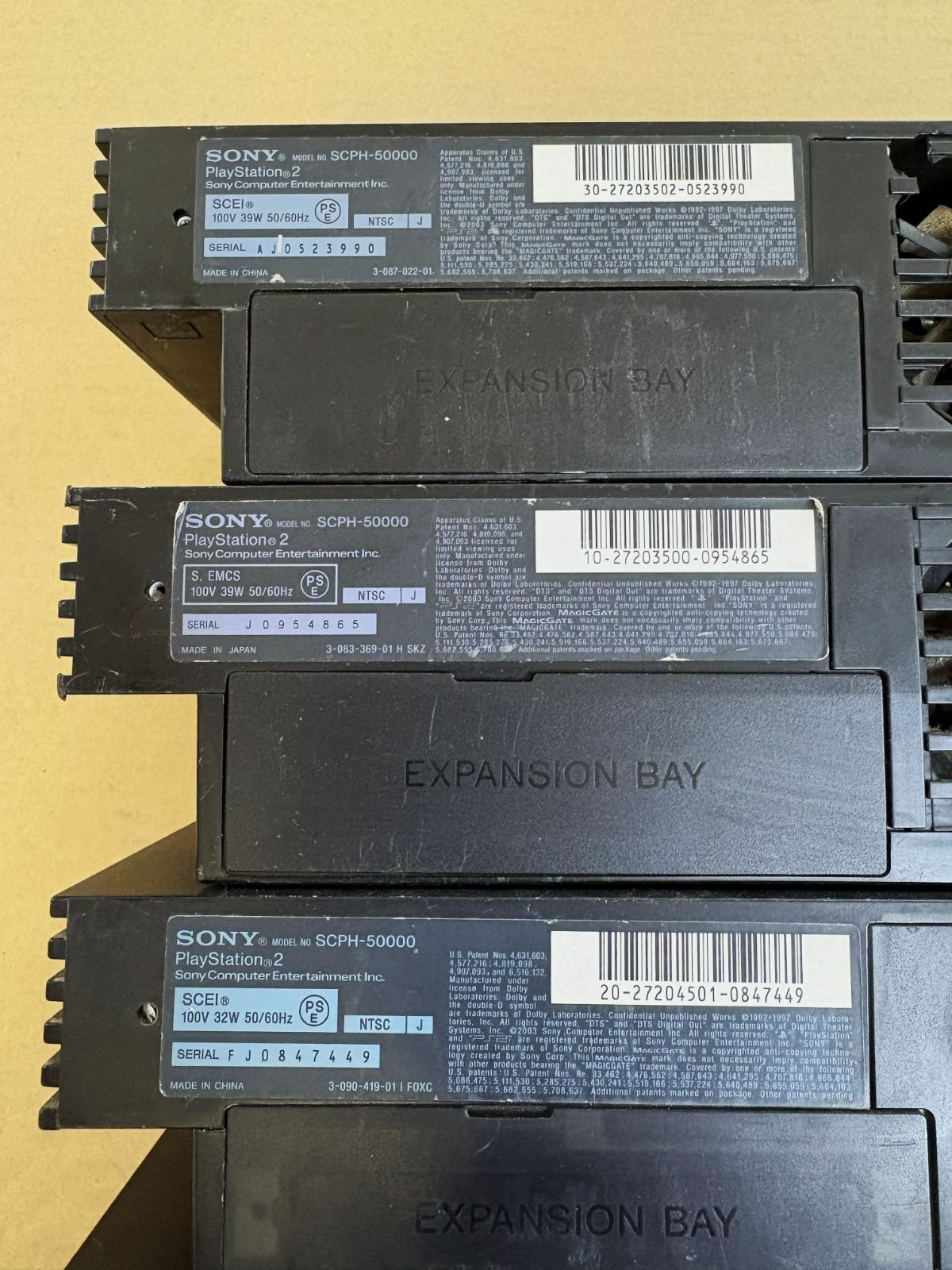 5台まとめ【SONY ・ソニー】 PlayStation2 PS2本体 ゲーム機器 部品 