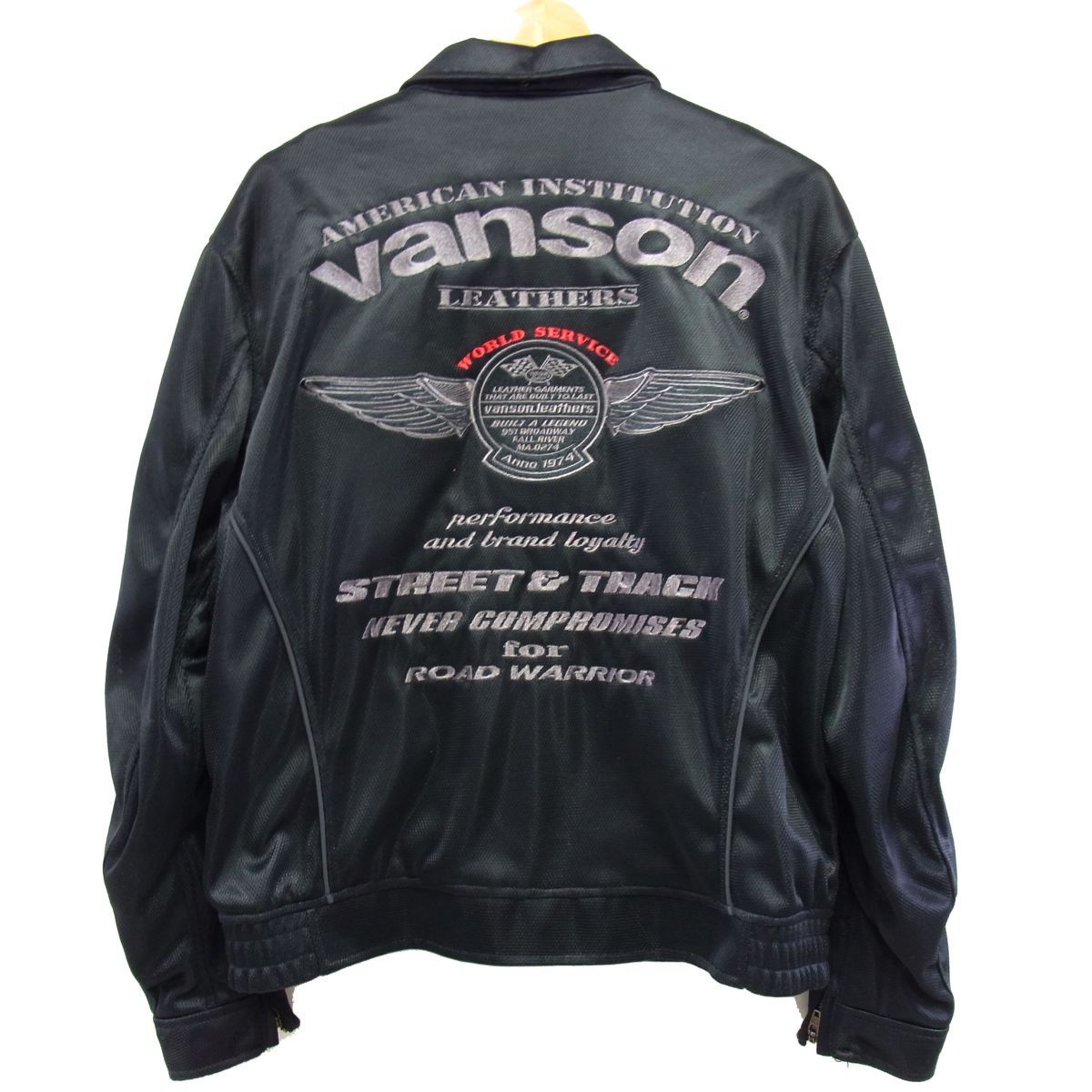 美品☆VANSON バンソン メッシュスウィングトップジャケット