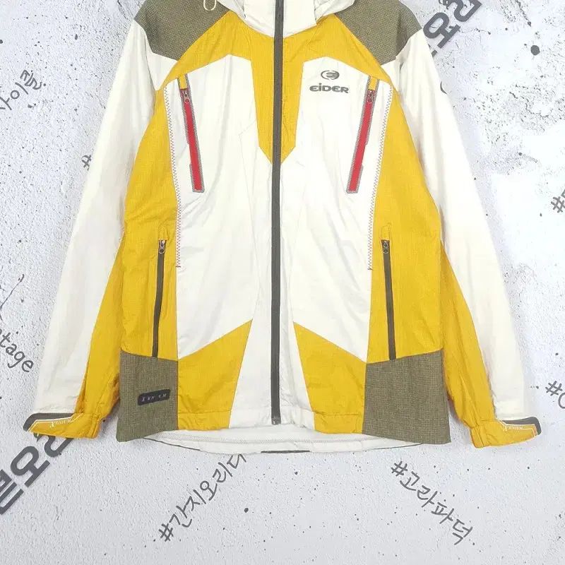  ジャージ EIDER(アイダー) EIDER ウインドブレーカー ジャケット 白 黄色