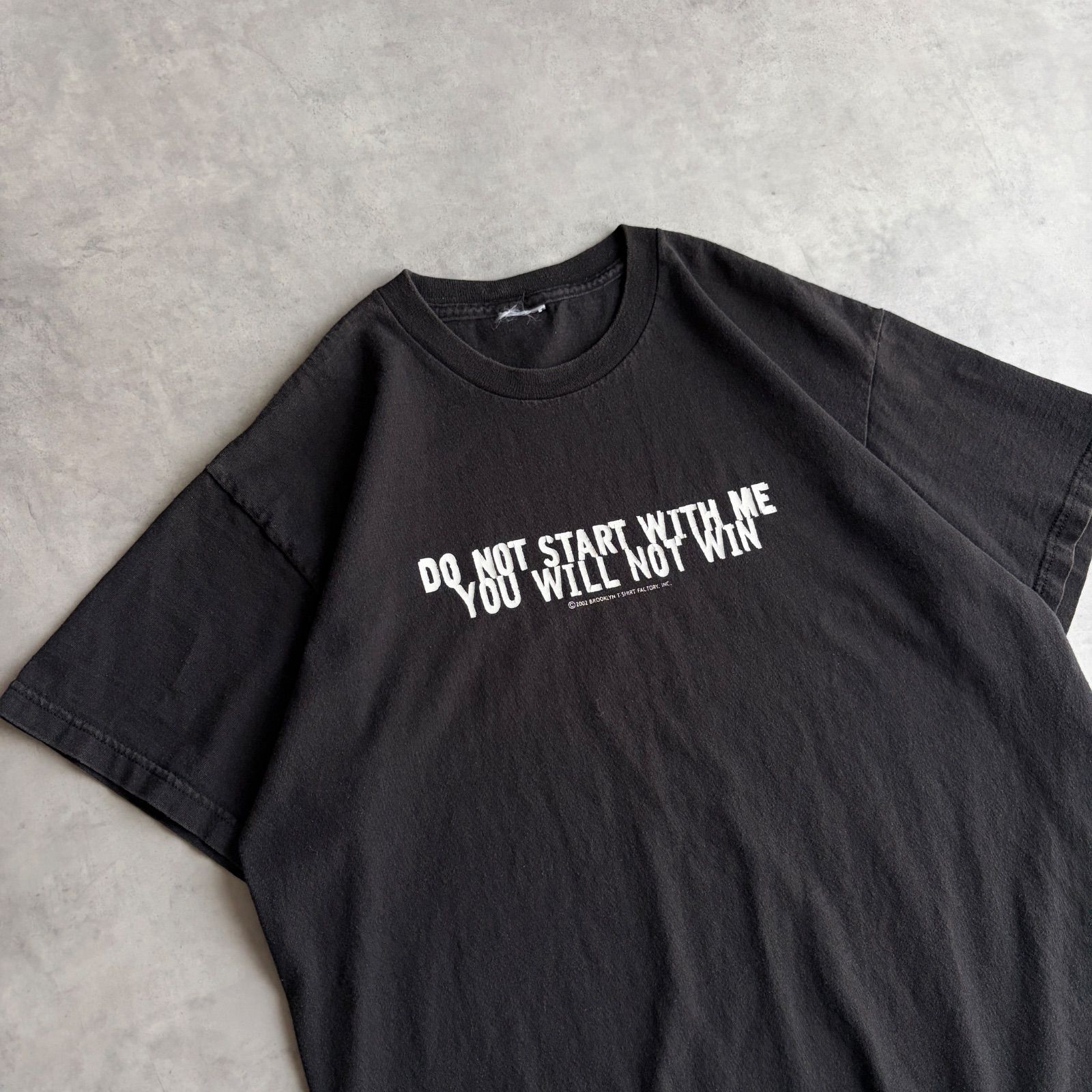 00s/半袖Tシャツ/メッセージプリント/英文/ジョーク/ユーモア/ユニーク 