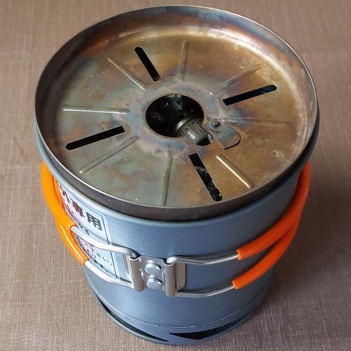 武井バーナー6L缶 初期型国産純正品 自作ケース付き 【公式通販】