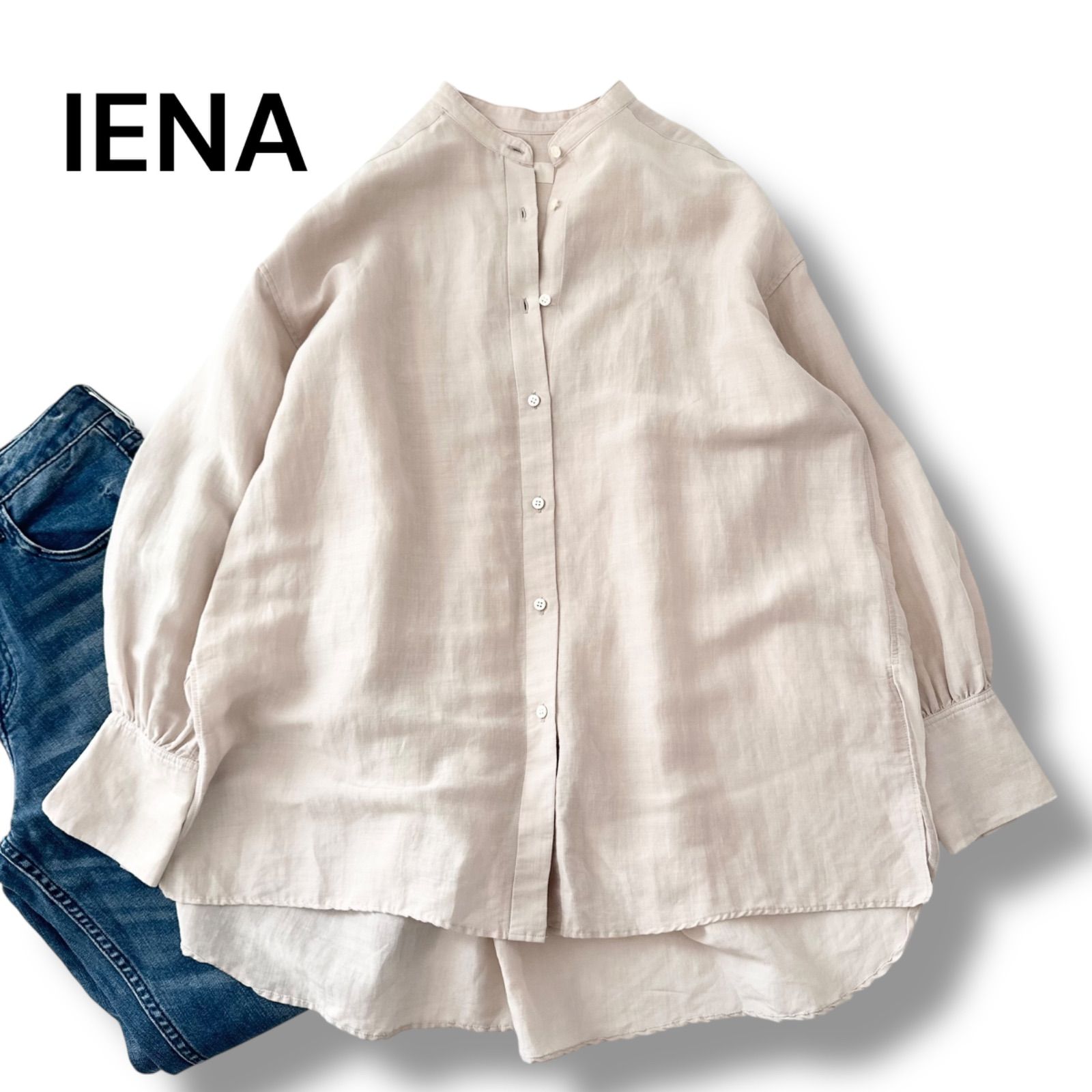 イエナ IENA ラミー リヨセル バックギャザー シャツ ベージュ 36 S 