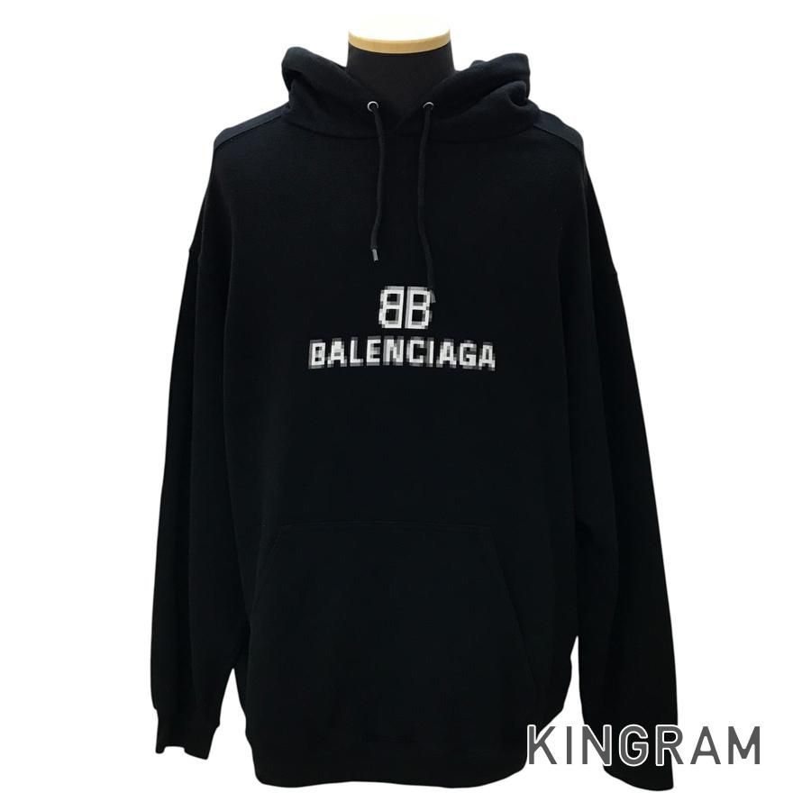 バレンシアガ BALENCIAGA モザイクピクセルドットロゴ パーカー 600583 